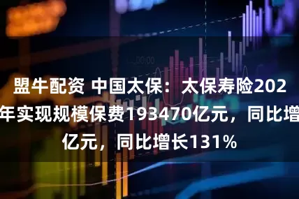 盟牛配资 中国太保：太保寿险2025年上半年实现规模保费193470亿元，同比增长131%